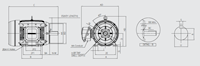 HES Model 1 Horsepower (hp) Power and 3490 Revolutions Per Minute (rpm) Speed Electric Motor