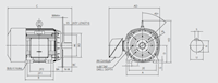 HHI Model 40 Horsepower (hp) Power and 1185 Revolutions Per Minute (rpm) Speed Electric Motor