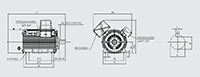 HSDE Model - Severe Duty, Large Motor Three Phase, TEFC, Foot Mounted Electric Motors - 2