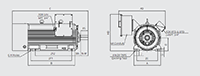 HSDE Model - Severe Duty, Large Motor Three Phase, TEFC, Foot Mounted Electric Motors - 3