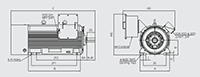 IEEE XL Model - IEEE841, Three Phase, TEFC, C-Face, Foot Mounted Large Electric Motors - 3