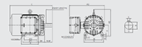 IXHHI Model - Explosion Proof, Premium Efficiency, Three Phase, TEFC, Foot Mounted Electric Motors - 2