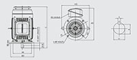 HES Model 1 Horsepower (hp) Power and 3490 Revolutions Per Minute (rpm) Speed Electric Motor
