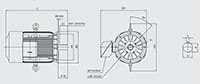 HHI Model 40 Horsepower (hp) Power and 1185 Revolutions Per Minute (rpm) Speed Electric Motor