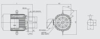 HHI Model 40 Horsepower (hp) Power and 1185 Revolutions Per Minute (rpm) Speed Electric Motor
