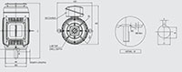 HES Model 1 Horsepower (hp) Power and 3490 Revolutions Per Minute (rpm) Speed Electric Motor
