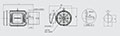 HES Model 1 Horsepower (hp) Power and 3490 Revolutions Per Minute (rpm) Speed Electric Motor